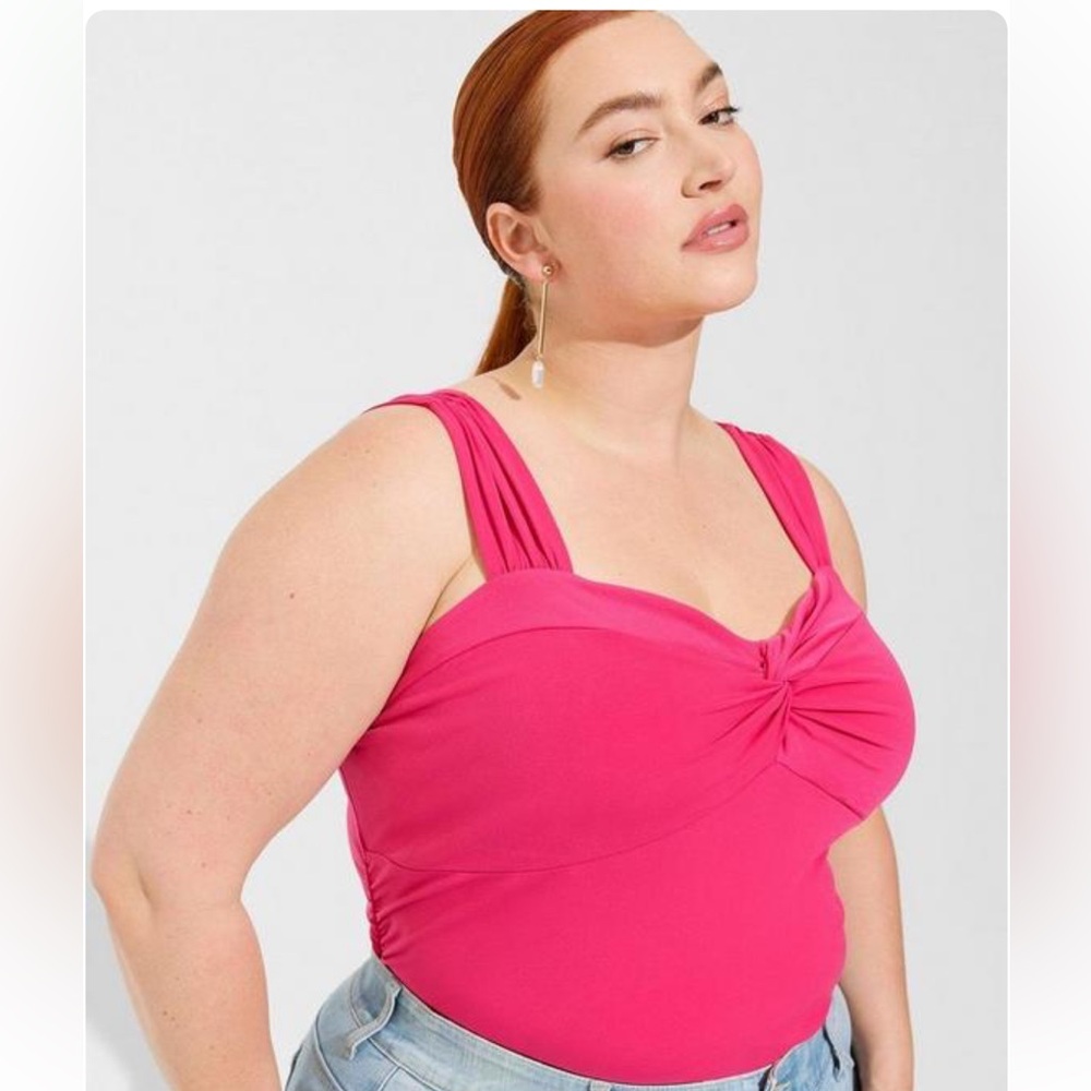 Torrid - Studio Knit Sweetheart Twist Top